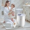 VEVOR Towel Warmer Bucket, 20L Heated Towel Warmer with Light, Large Blanket Warmers, 20/40/60/90 Mins Auto Shut off and Temperature Setting, White - 2 of 4