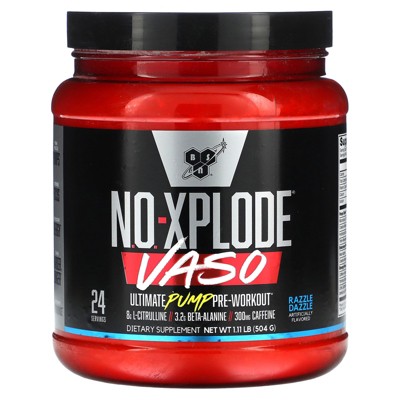BSN No-Xplode VASO, Ultimate Pump Pre-Workout, Razzle Dazzle, 1.11 lb (504 g)