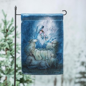Evergreen Silent Night Lustre Garden Flag 12 x 18 Inches Indoor Outdoor Decor - 1 of 4