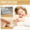 Sapphtopaz Wooden House Floor Bed Frame for Kids with Roof & Guardrails Double Platform Bed for Kids Bedroom, Playroom, Nursery - 4 of 4