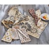 tagltd Let It Bee Black Sunflower Print on Beige Background Cotton Machine Washable Table Runner Décor Decoration, 72" x 14"-in. - 3 of 3