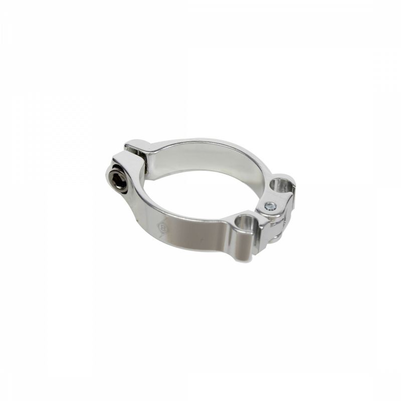 Origin8 Double Cable Housing Stop Double Brake and Shift 31.8mm (1-1/4`) Silver, 1 of 2