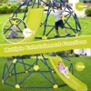 Costway 8FT Climbing Dome w/ Slide Outdoor Kids Jungle Gym Dome Climber - 3 of 4