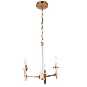 Craftmade Lighting Tarryn 3 - Light Chandelier in  Satin Brass - 1 of 2