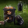 Winado Kamado Portable 144 Square Inches Smoker & Grill - 3 of 4