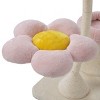 SEVOBAL 57" Tall Flower Cat Tree Modern Tower Scratching Post with Large Condo Cat Bed Side Perch Dangling Toys, Modern for Indoor Cats Large Adult - 4 of 4