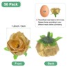 Unique Bargains Silk Plastic Small Faux Rose Artificial Flower Heads 1.2 inch - 3 of 4