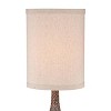 360 Lighting Chalane 31 1/4" Tall Gourd Large Farmhouse Rustic Modern End Table Lamps Set of 2 Brown Hammered Bronze Finish Living Room Bedroom - 3 of 4