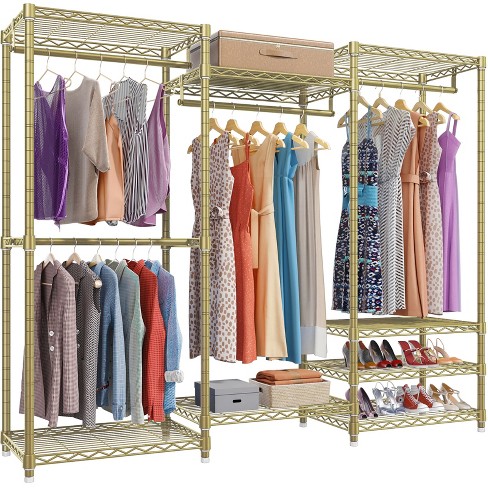 Vipek V5 Garment Rack Heavy Duty Clothes Rack, Freestanding Clothes Closet Clothing  Rack, Max Load 890lbs, Gold : Target