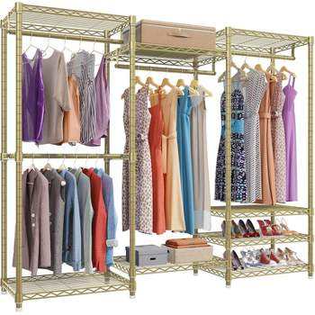 VIPEK V5 Garment Rack Heavy Duty Clothes Rack, Freestanding Clothes Closet Clothing Rack, Max Load 890LBS, Gold