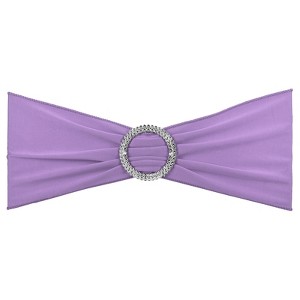 Unique Bargains Polyester Wedding Decoration Stretch Chair Sashes Bows 25 Pcs - 1 of 4