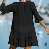 Women's Ruffled Swim Cover Up Dress -Cupshe - 3 of 4