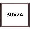 PosterPalooza | Linear Brown Picture Frame - UV Acrylic, Backing Board, Hanging Hardware Included - 2 of 4