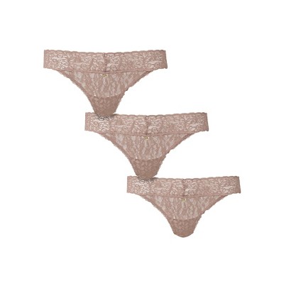 VENUS Womens Pearl By VENUS® Allover Lace Thong 3 Pack
