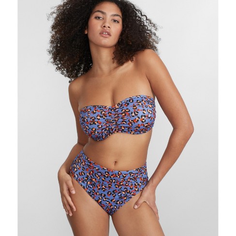 Freya Women's Santiago Nights Bandeau Bikini Top - As205610 34dd Leopard :  Target