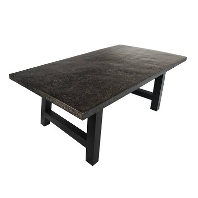 Valencia Rectangle Lightweight Concrete Dining Table - Gray - Christopher Knight Home