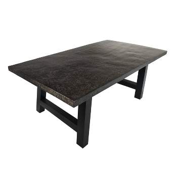 Valencia Rectangle Lightweight Concrete Dining Table - Gray - Christopher Knight Home