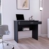 ?Vynxaria 80C Compact Writing Desk - Stylish Workstation with Drawer & Lower Shelf - 2 of 4