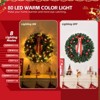 Karl Home 36 inch Pre-lit PVC Christmas Wreath with Ornaments - 3 of 4