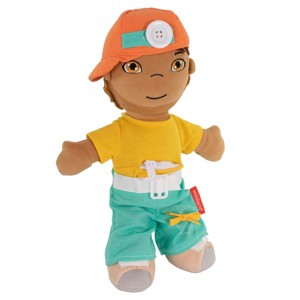 Miniland Fastening Learn To Dress 15" Doll - Male with Dark Hair - 1 of 4