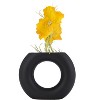 Sagebrook Home 5" Vase Contemporary Abstract Donut Cut-Out Vase Decorative Home or Office - 4 of 4
