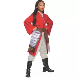 Disguise Girls' Mulan Hero Dress Deluxe Halloween Costume - Size 5-6 - Red