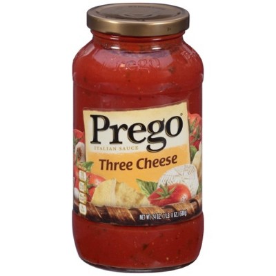 Prego Three Cheese Italian Sauce 24oz (Pack of 3)
