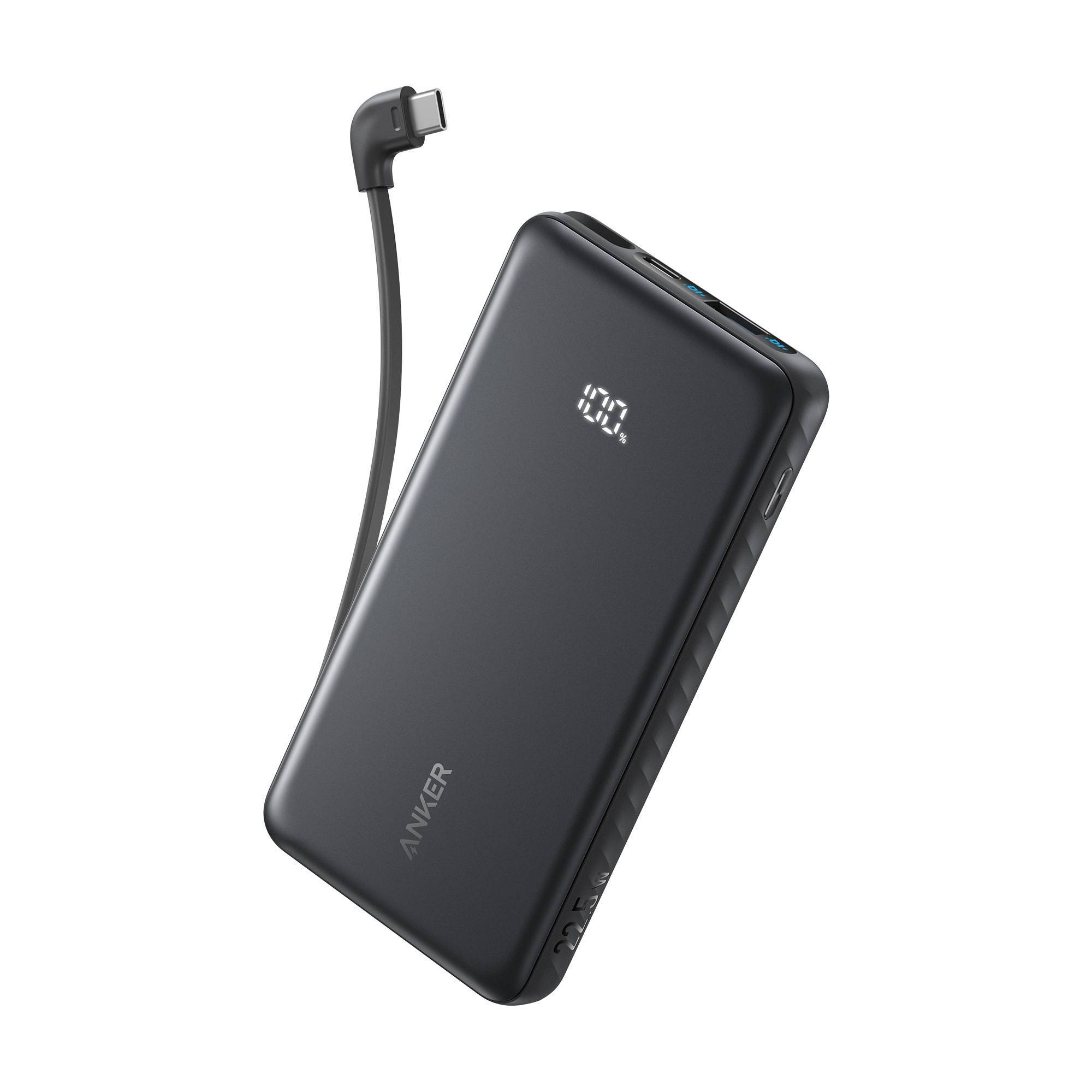 Anker 10000 mAh Power Delivery 22.5W built in C Cable