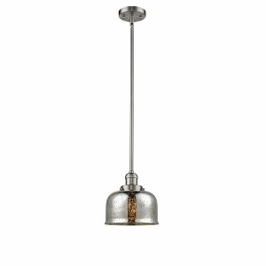Bell - 1 Light Stem Hung Mini Pendant In Industrial Style-10 Inches Tall and 8 Inches Wide - 1 of 1