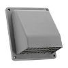 Lambro® 6-In. Plastic Wall Exhaust or Air Intake Vent with Hinged Screen and Removable Damper, 351 - 2 of 4