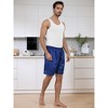 Lars Amadeus Men's Sleepwear Satin Shorts Elastic Waist Lounge Pajama Bottoms - 3 of 4