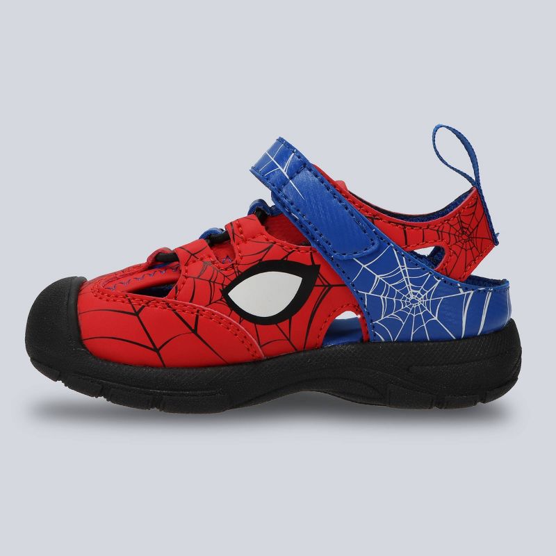 Marvel Toddler Spider-Man Sandals - Blue/Red, 3 of 4