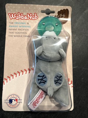 WubbaNub Infant Plush Pacifier - New York Yankees™ Pinstripe Puppy