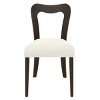 Upholstered Dining Chair Set of 2 Modern Contemporary with Rubberwood Frame & Open Back for Dining Room Kitchen-Baofuwish - 3 of 4