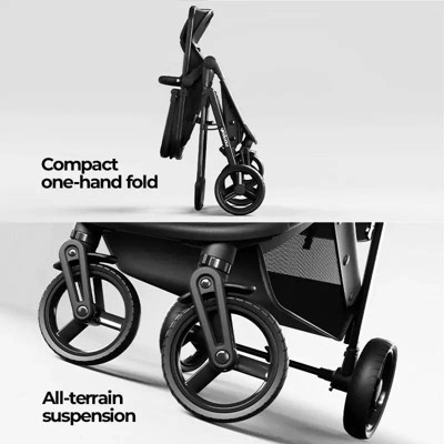 Mompush Wiz 2-in-1 Full Size Stroller - Sage