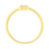 14K Yellow Gold Plated Silver 1/20 cttw Miracle Set Diamond Promise Ring - 4 of 4