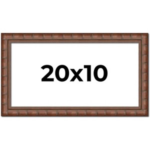 PosterPalooza | 20x10 Modern Bamboo Picture Frame, UV Acrylic, 5 Finishes - 1 of 4