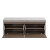 CAVINAS Storage Bench Cabinet Storage Ottoman with Adjustable Shelves Hallway, Bedroom - 2 of 4