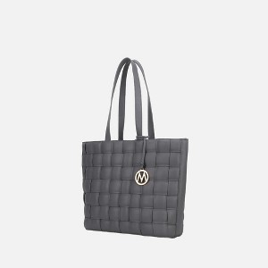 MKF Collection Rowan Woven Vegan Leather Women’s Tote Bag by Mia K - 1 of 4