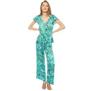 Parker and Rowe | Wrap Jumpsuit Printed Satin - 1 of 3