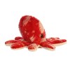 Aurora Mini Alex Octopus Shoulderkins Adorable Stuffed Animal Red 5" - 4 of 4