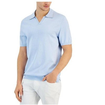 Alfani Mens Open-Collar Polo Sweater