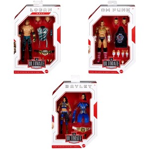 WWE Ultimate Edition 27 Complete Set of 3 CM Punk, Logan Paul & Bayley Action Figures - 1 of 3