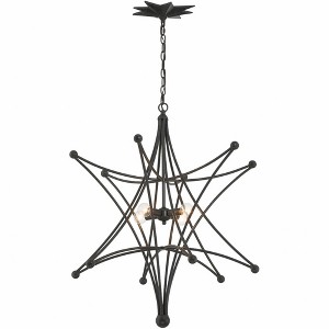 Crystorama Lighting Astro 4 - Light Chandelier in  Black - 1 of 4