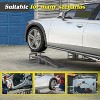 Acekool Hydraulic Car Ramps 5T 10000 lbs, 2 Pack Low Profile Steel Vehicle Lift Ramps, 11.61"-16.21" 4-Position Height Adjustment, Garage Truck Black - 2 of 4