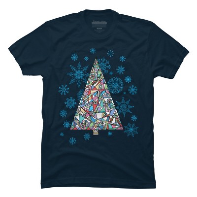 Men's Design By Humans Christmas fir-tree By xgdesign T-Shirt