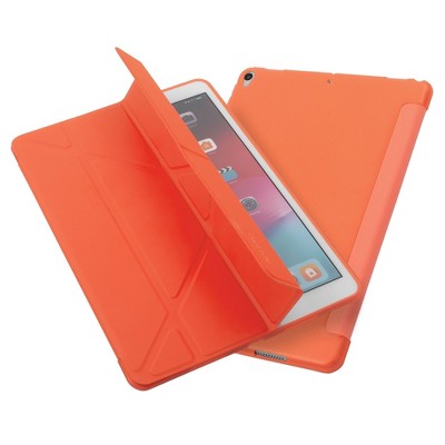 Insten - Tablet Case for iPad Air 3, Pro 10.5", Multifold Stand, Magnetic Cover Auto Sleep/Wake, Pencil Charging, Orange