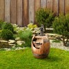 Teamson Home Vintage Pump & Barrel Outdoor Waterfall Fountain - 3 of 4
