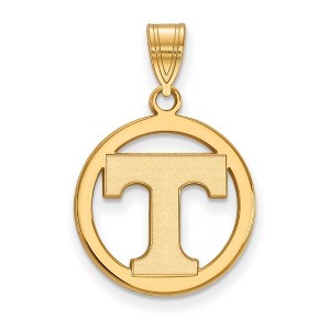 Black Bow Jewelry 14k Yellow Gold Plated Sterling Silver Tennessee Volunteers NCAA Small Pendant - 1 of 3