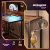 Bestier 42 inch Small L Shaped Gaming Desk with Charging Port & LED Strip-Brown - 4 of 4